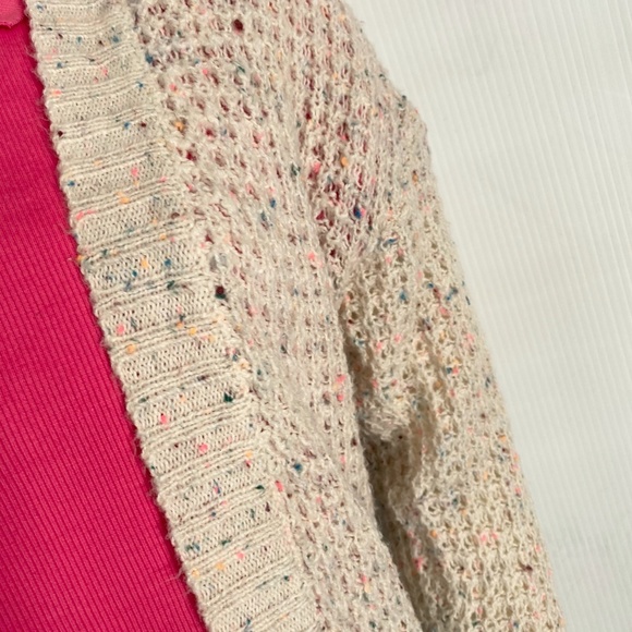 EXPRESS 2019 confetti cardigan/crop top set XS-S - Picture 5 of 8